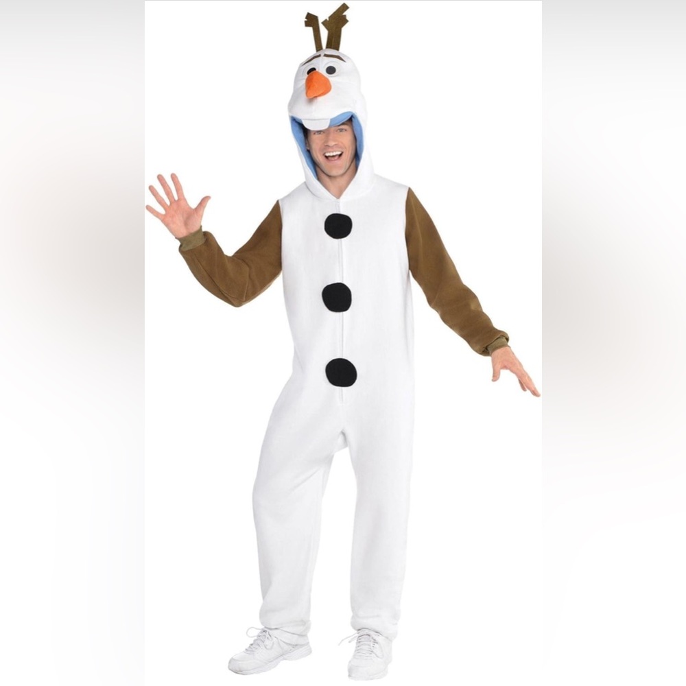 Disney Snowman Costume with Brown and Black Accents